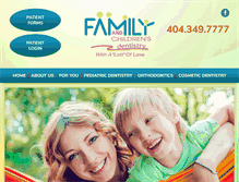 Tablet Screenshot of familyandchildrensdentistry.com
